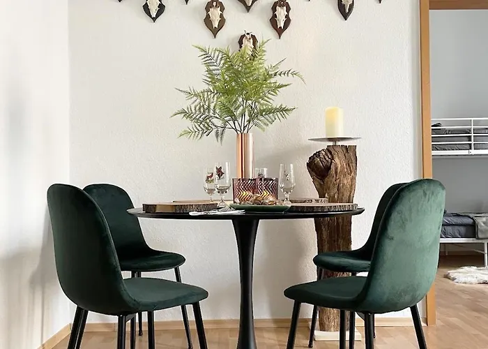 Magic Forest Design Apartment, 65 Zoll Tv, Waschtrockner, Lage, Am Markt Appartement Gera