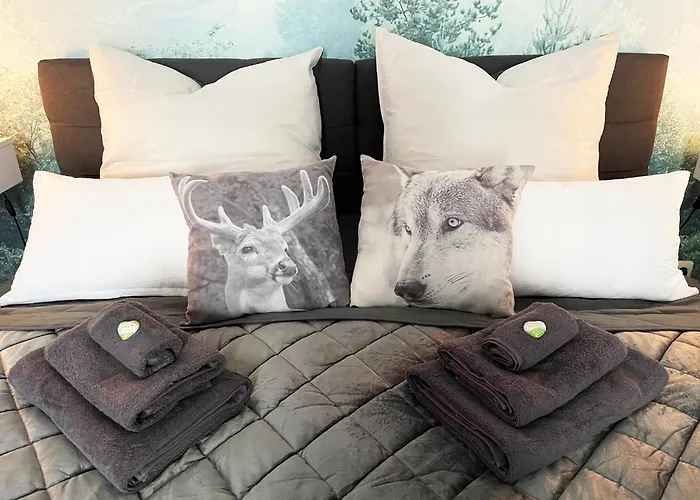 Magic Forest Design Apartment, 65 Zoll Tv, Waschtrockner, Lage, Am Markt Gera