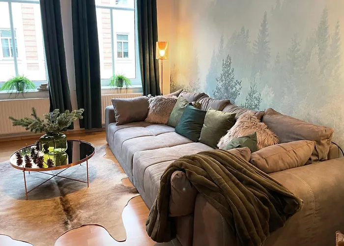 Magic Forest Design Apartment, 65 Zoll Tv, Waschtrockner, Lage, Am Markt *